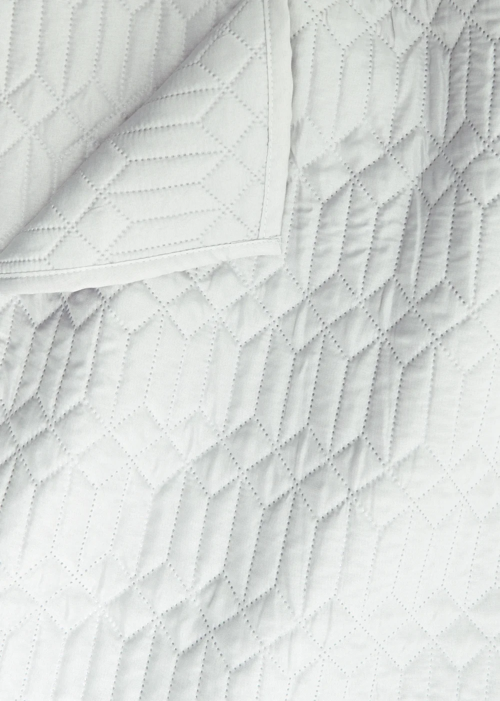 Grey Geo Pinsonic Bedspread (235cm x 235cm) Image 2