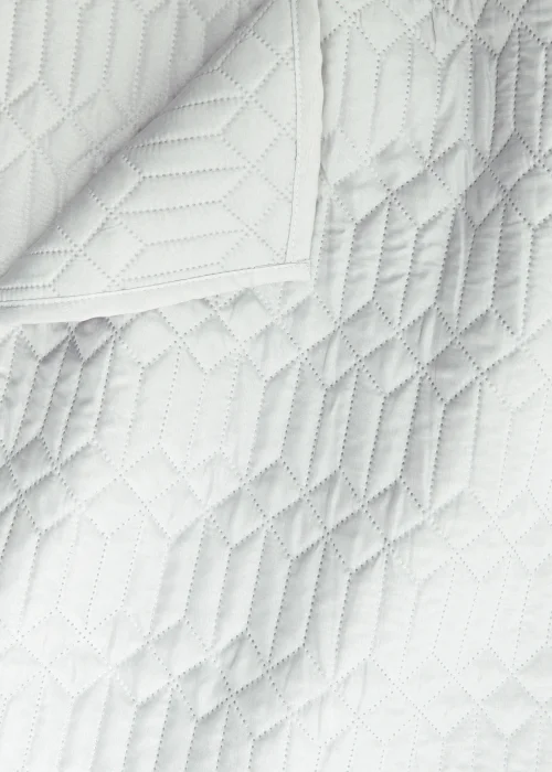 Grey Geo Pinsonic Bedspread (235cm x 235cm) Image 2