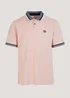 Pink Tipped Polo Shirt - S Image 5