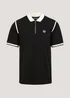 Black Panel Polo Shirt - S Image 5