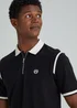 Black Panel Polo Shirt - S Image 3