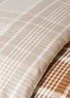 Orange Check Brushed Duvet Cover - Single Image 2