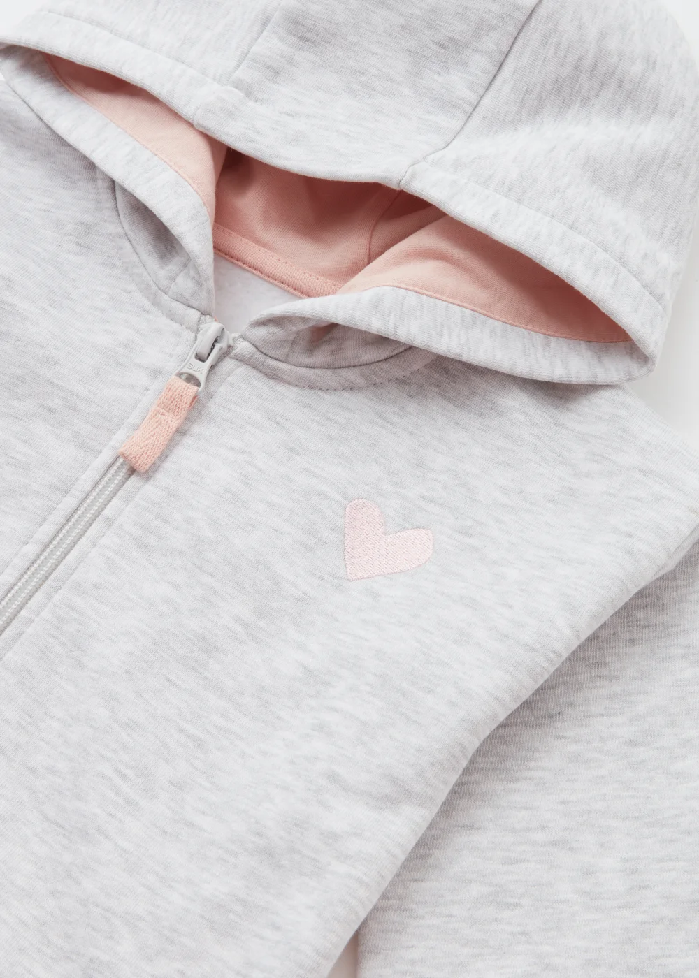 Girls Grey Peplum Zip Up Hoodie (9mths-6yrs) - Age 12 - 18 Months Image 2