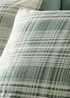 Green Fine Check Duvet Cover - Single Image 3