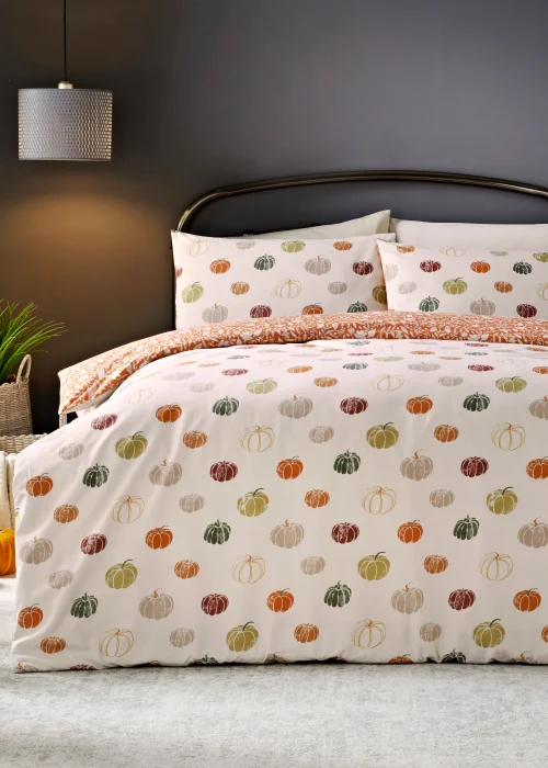 Orange Pumpkin Duvet Cover - Single Image 1