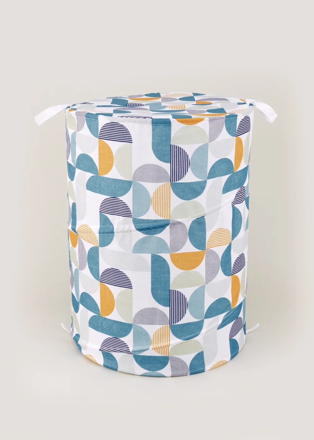Multicoloured Print Pop Up Laundry Basket (55cm x 42cm x 42cm) Image 1