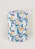 Multicoloured Print Pop Up Laundry Basket (55cm x 42cm x 42cm) Image 1
