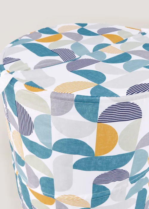 Multicoloured Print Pop Up Laundry Basket (55cm x 42cm x 42cm) Image 2