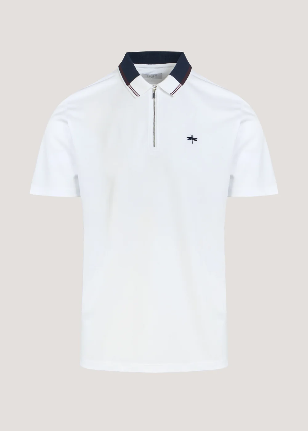 White Modal Polo Shirt - S Image 5