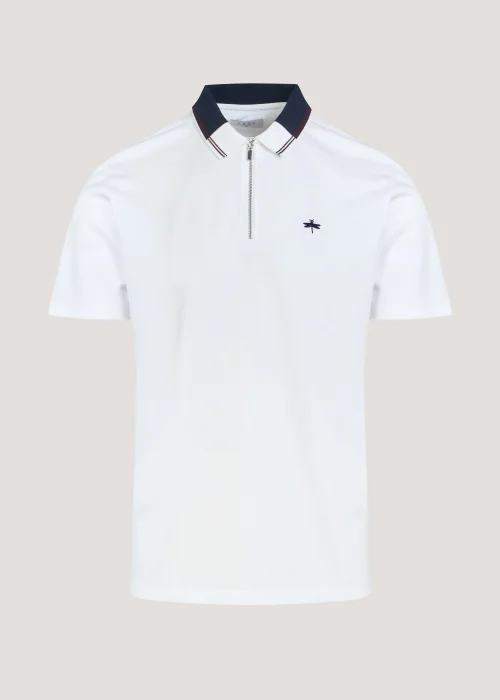 White Modal Polo Shirt - S Image 5