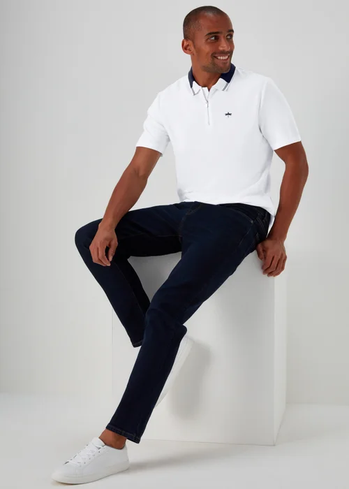 White Modal Polo Shirt - S Image 4