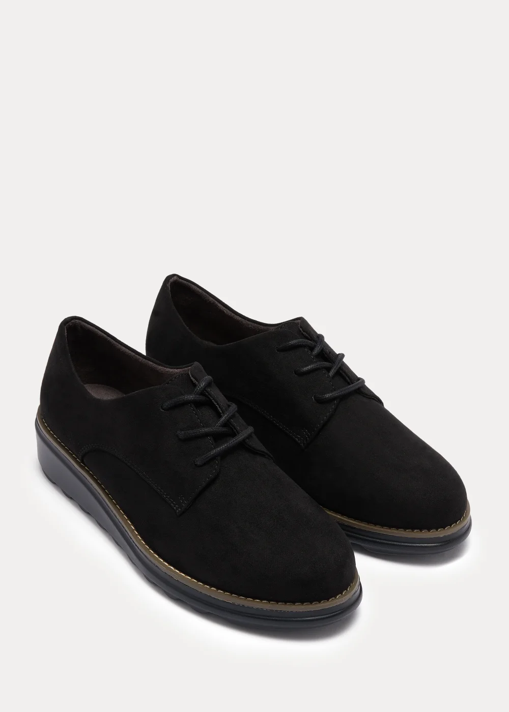 Soleflex Black Lace Up Shoes - Size 3 Image 1