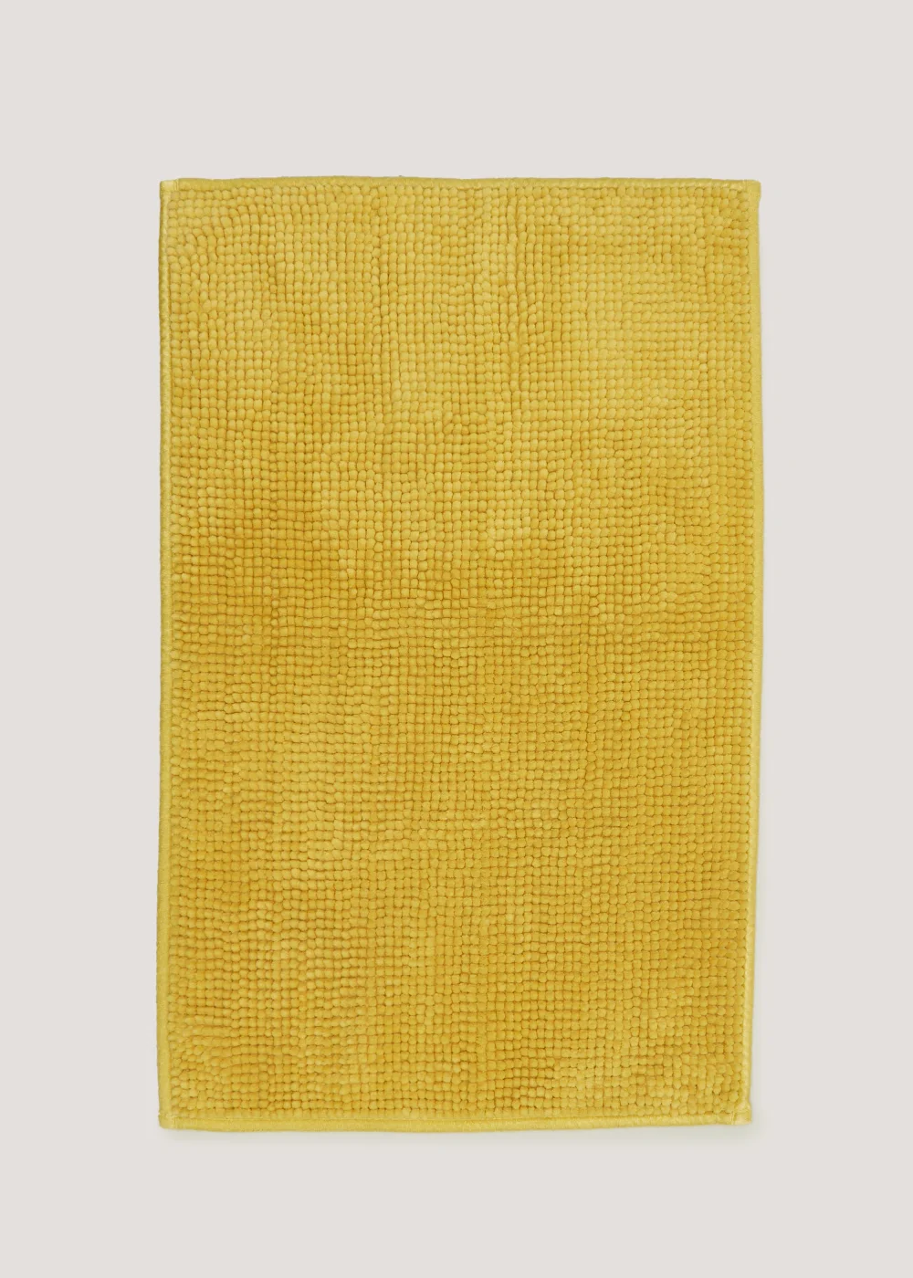 Yellow Chenille Bath Mat Image 1
