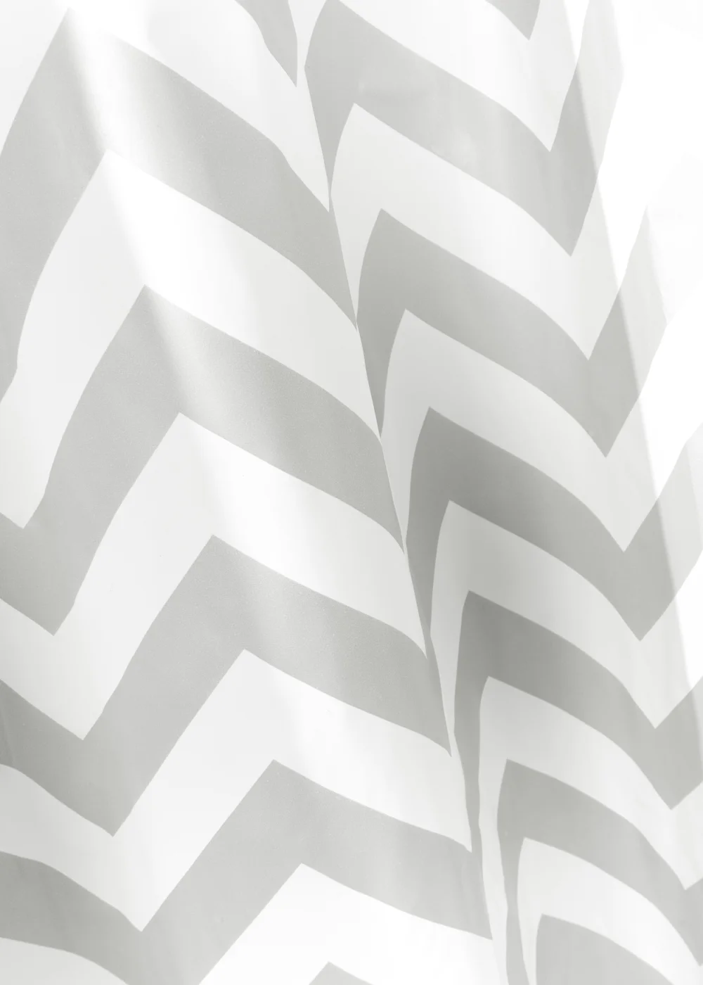 Grey Chevron Shower Curtain (180cm x 180cm) Image 2