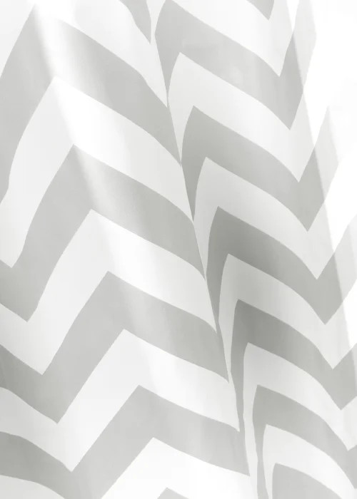 Grey Chevron Shower Curtain (180cm x 180cm) Image 2