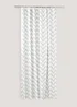 Grey Chevron Shower Curtain (180cm x 180cm) Image 1
