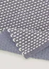 Grey Chenille Woven Bath Mat (80cm x 50cm) Image 2
