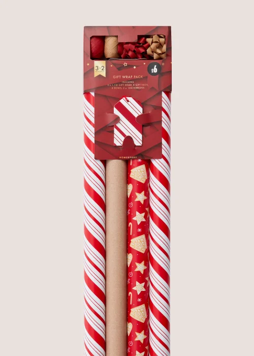Christmas Candy Cane Wrapping Paper Compendium Image 2