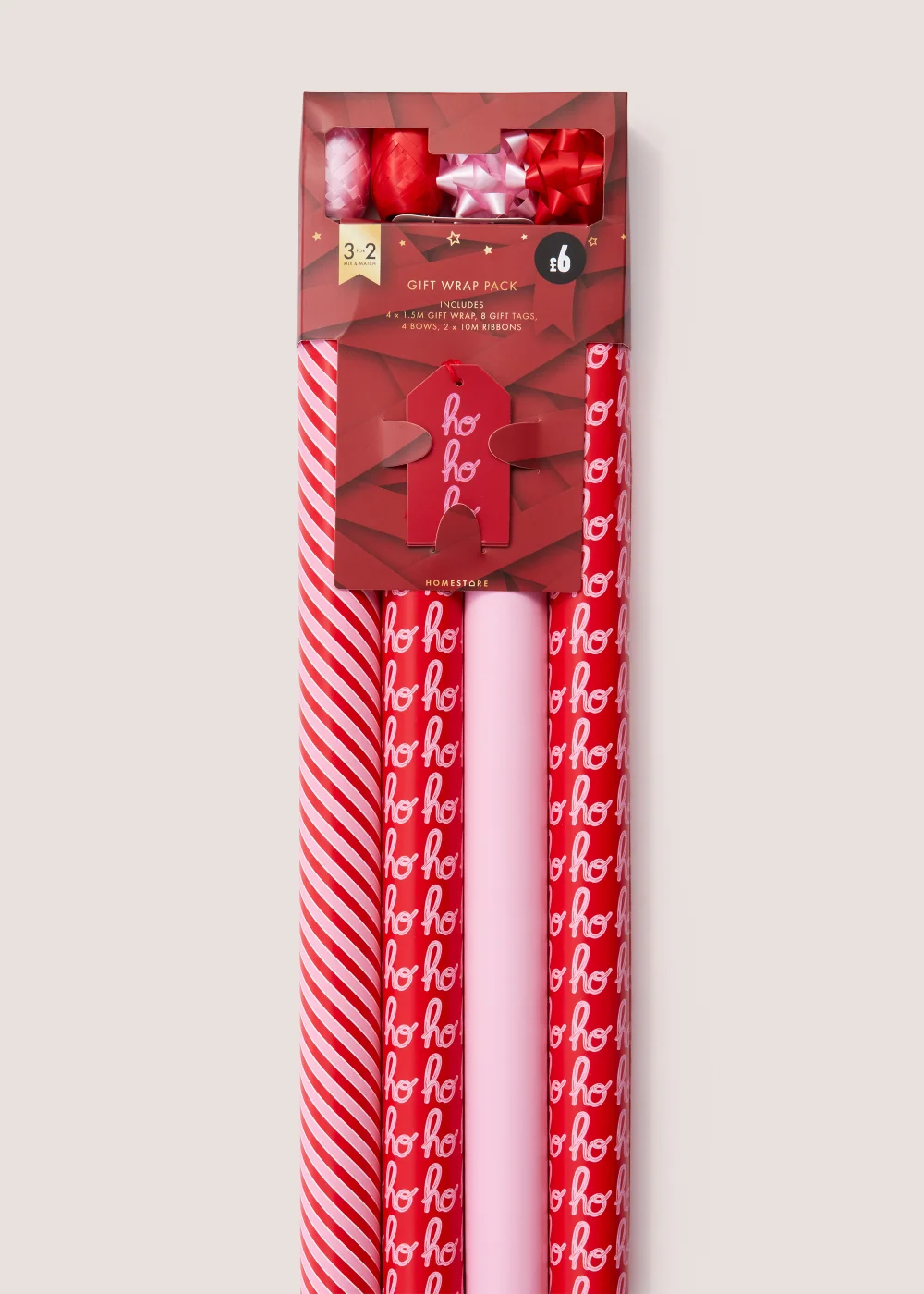 Pink Christmas Wrapping Paper Compendium Image 2