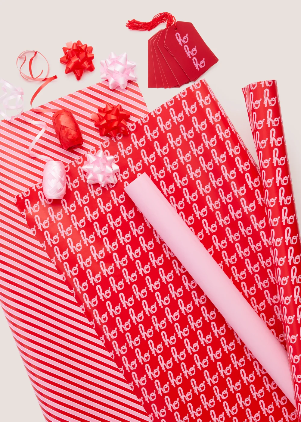 Pink Christmas Wrapping Paper Compendium Image 1
