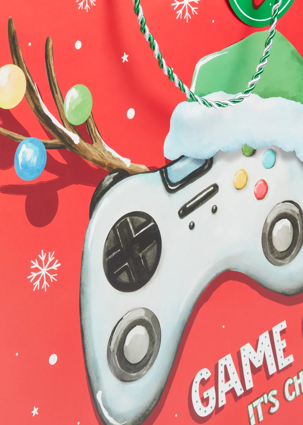 Square Gaming Christmas Gift Bag Image 2