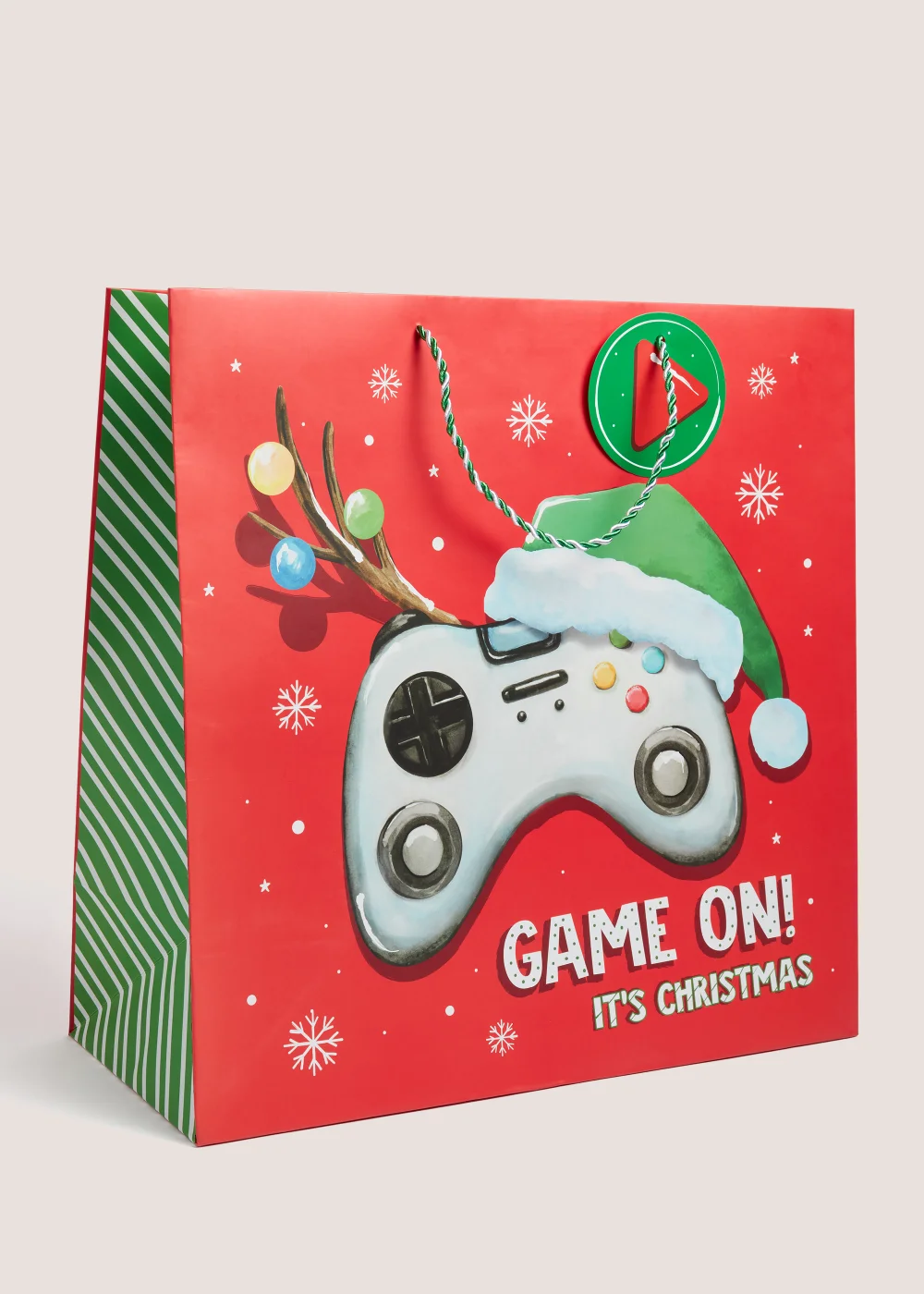 Square Gaming Christmas Gift Bag Image 1