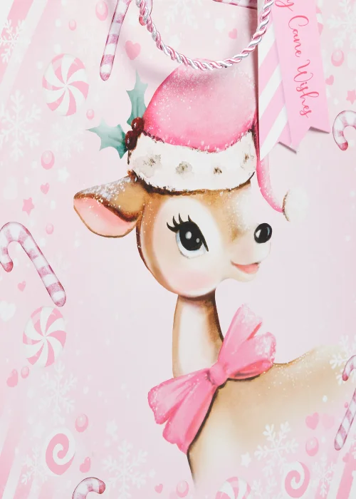 Square Deer Christmas Gift Bag Image 2