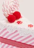 Pink Cake Slice Christmas Decoration (12cm x 8cm x 12cm) Image 2