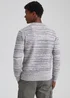 Ecru Stripe Textured Knitted Jumper - Small Image 2