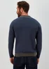 Khaki Block Print Long Sleeve Polo Shirt - S Image 2