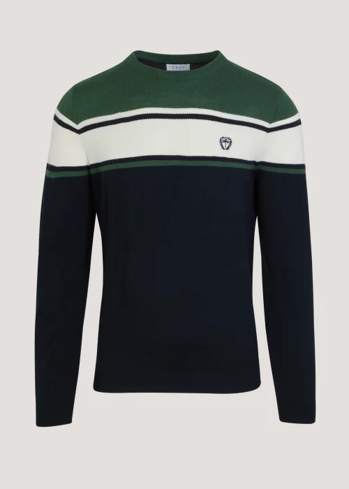 Green Block Print Soft Touch Jumper - S Image 5