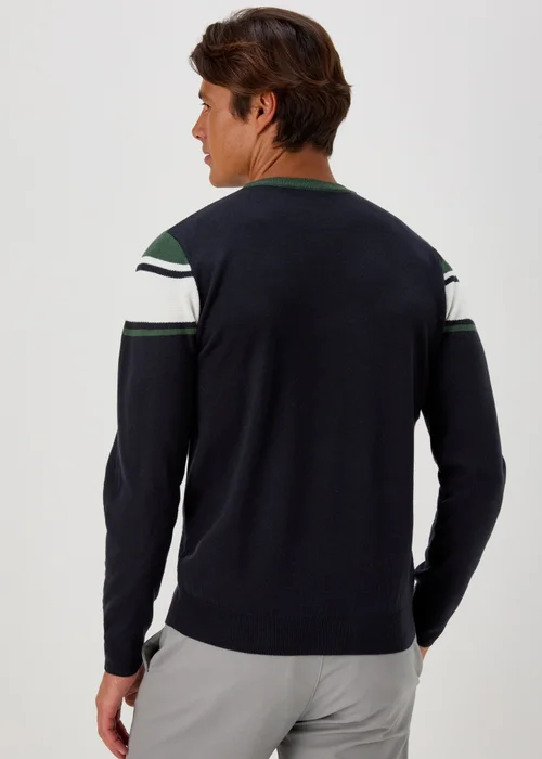 Green Block Print Soft Touch Jumper - S Image 2