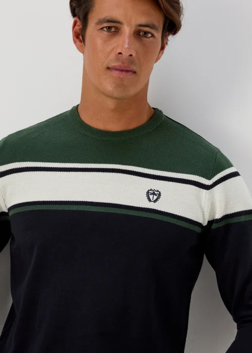 Green Block Print Soft Touch Jumper - S Image 3