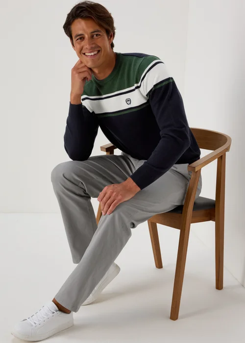 Green Block Print Soft Touch Jumper - S Image 4