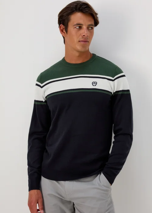 Green Block Print Soft Touch Jumper - S Image 1