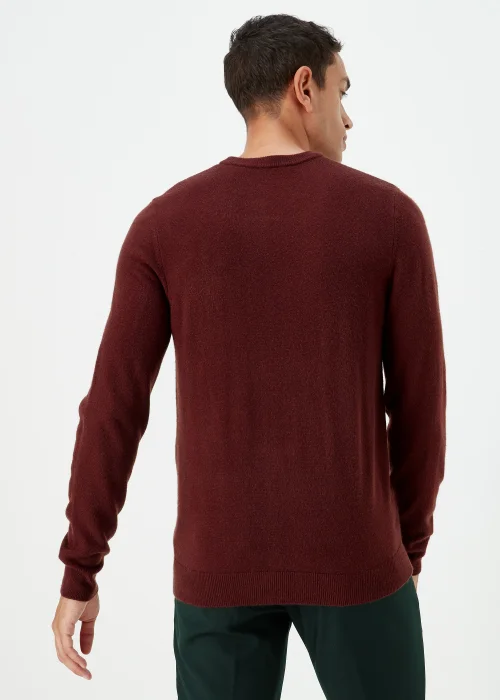 Burgundy Soft Touch Crewneck Sweatshirt - S Image 2