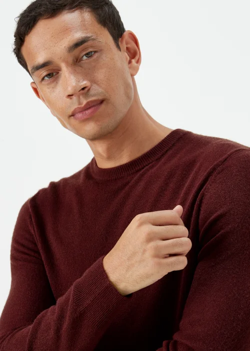 Burgundy Soft Touch Crewneck Sweatshirt - S Image 3