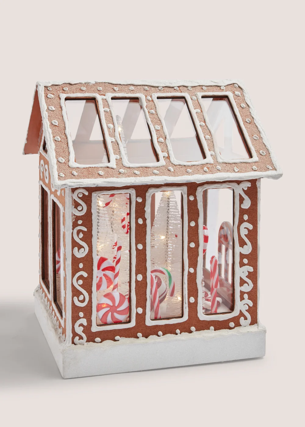 Gingerbread LED Greenhouse (26cm x 22cm x 30cm) Image 1