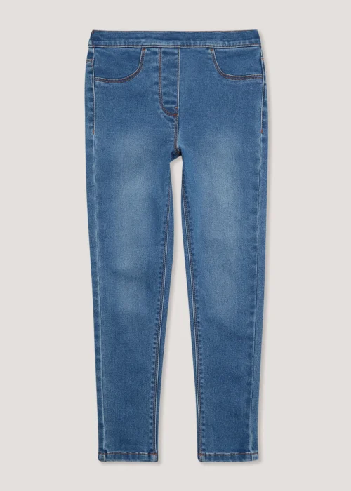 Girls Mid Wash Jeggings (4-15yrs) - Age 4 Years Image 1