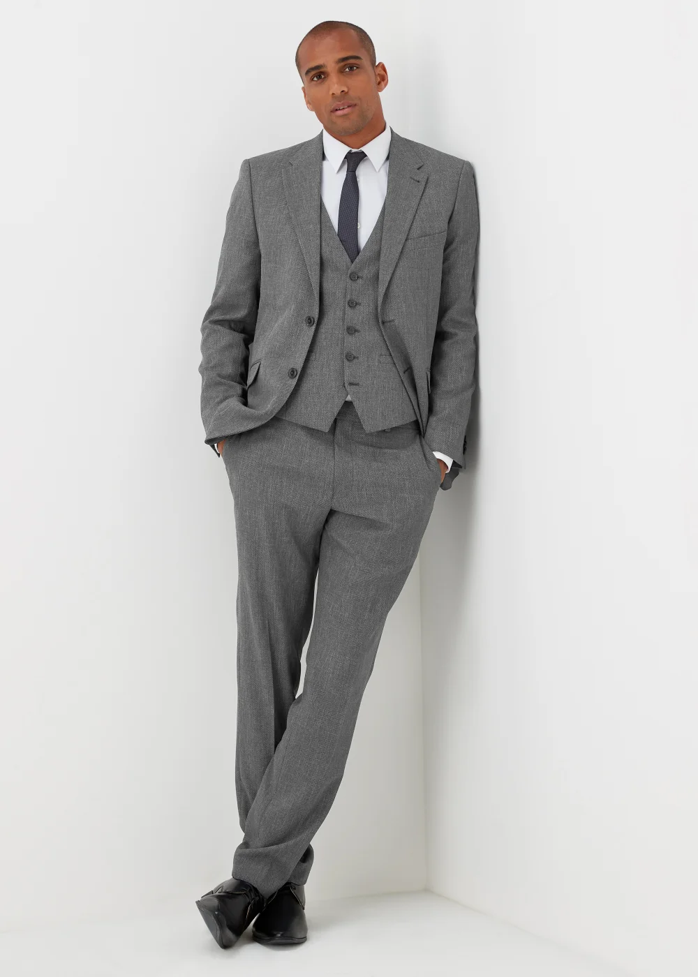Taylor & Wright Albert Charcoal Tailored Fit Suit Jacket - 38 Chest Regular Image 4