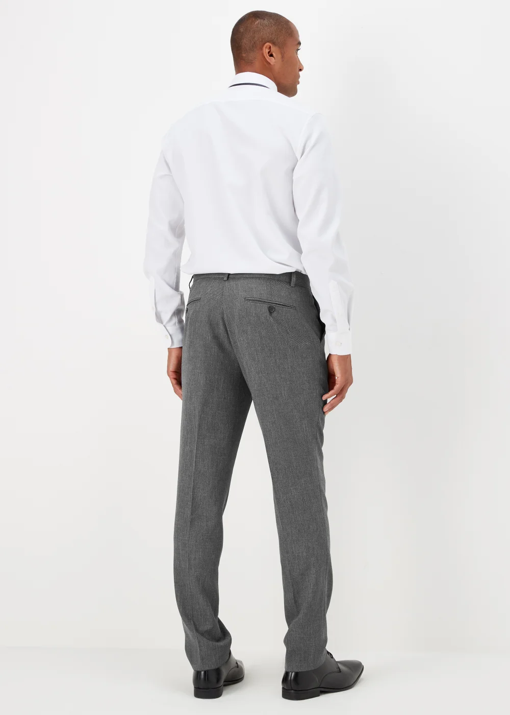 Taylor & Wright Albert Charcoal Tailored Fit Suit Trousers - 32 Waist Long Image 2