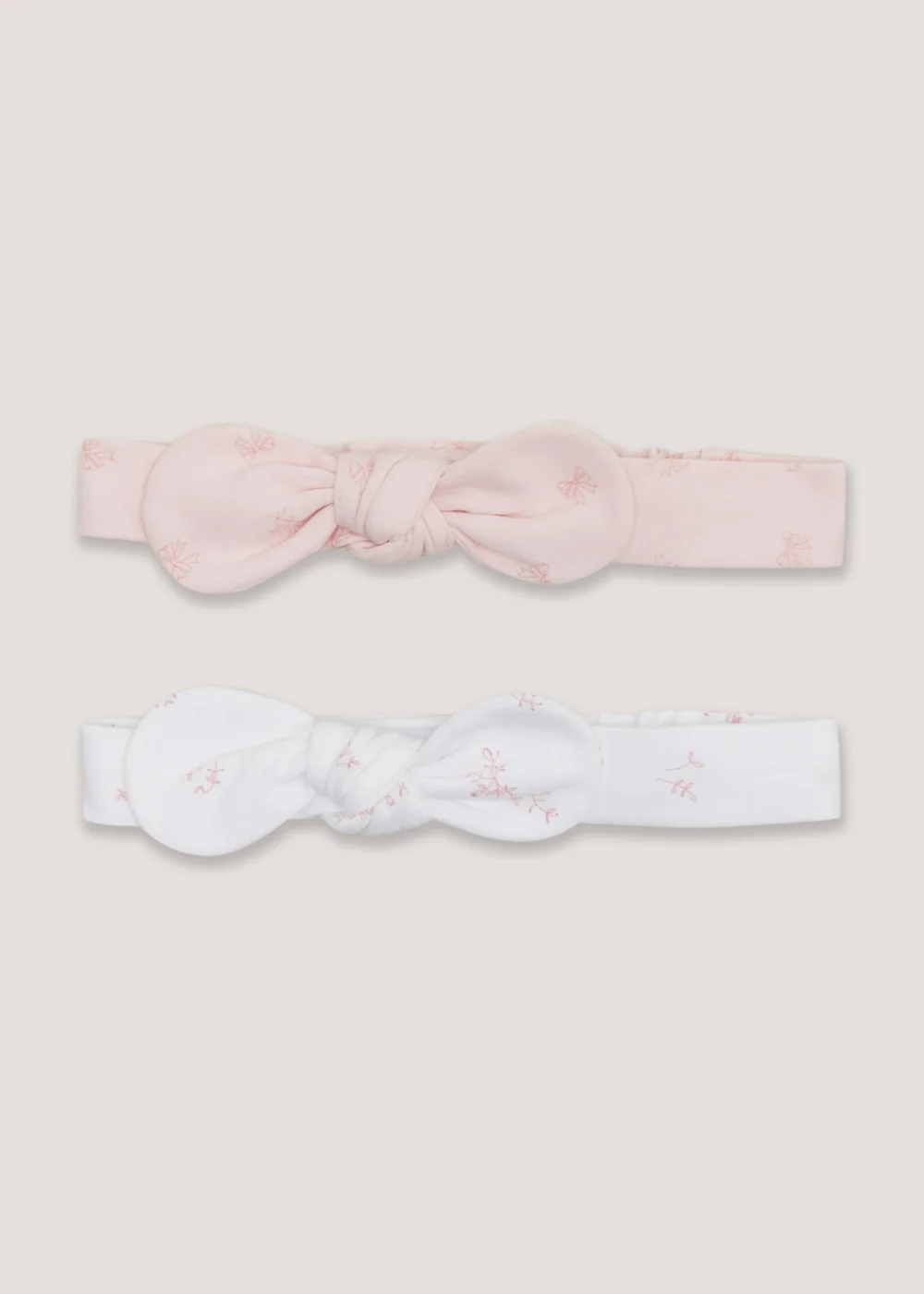 2 Pack Baby Headbands (Newborn-6mths) - Age 0 - 3 Months Image 1