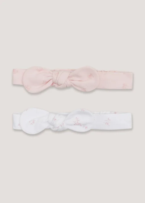 2 Pack Baby Headbands (Newborn-6mths) - Age 0 - 3 Months Image 1