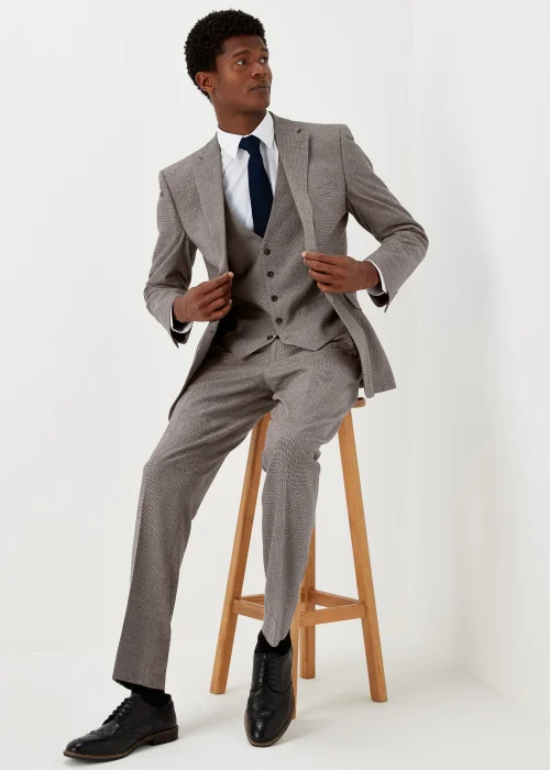 Taylor & Wright Severn Brown Tailored Fit Jacket - 38 Chest Regular Image 4
