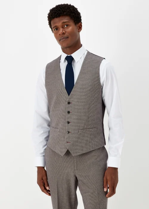 Taylor & Wright Severn Brown Suit Waistcoat - Small Image 1