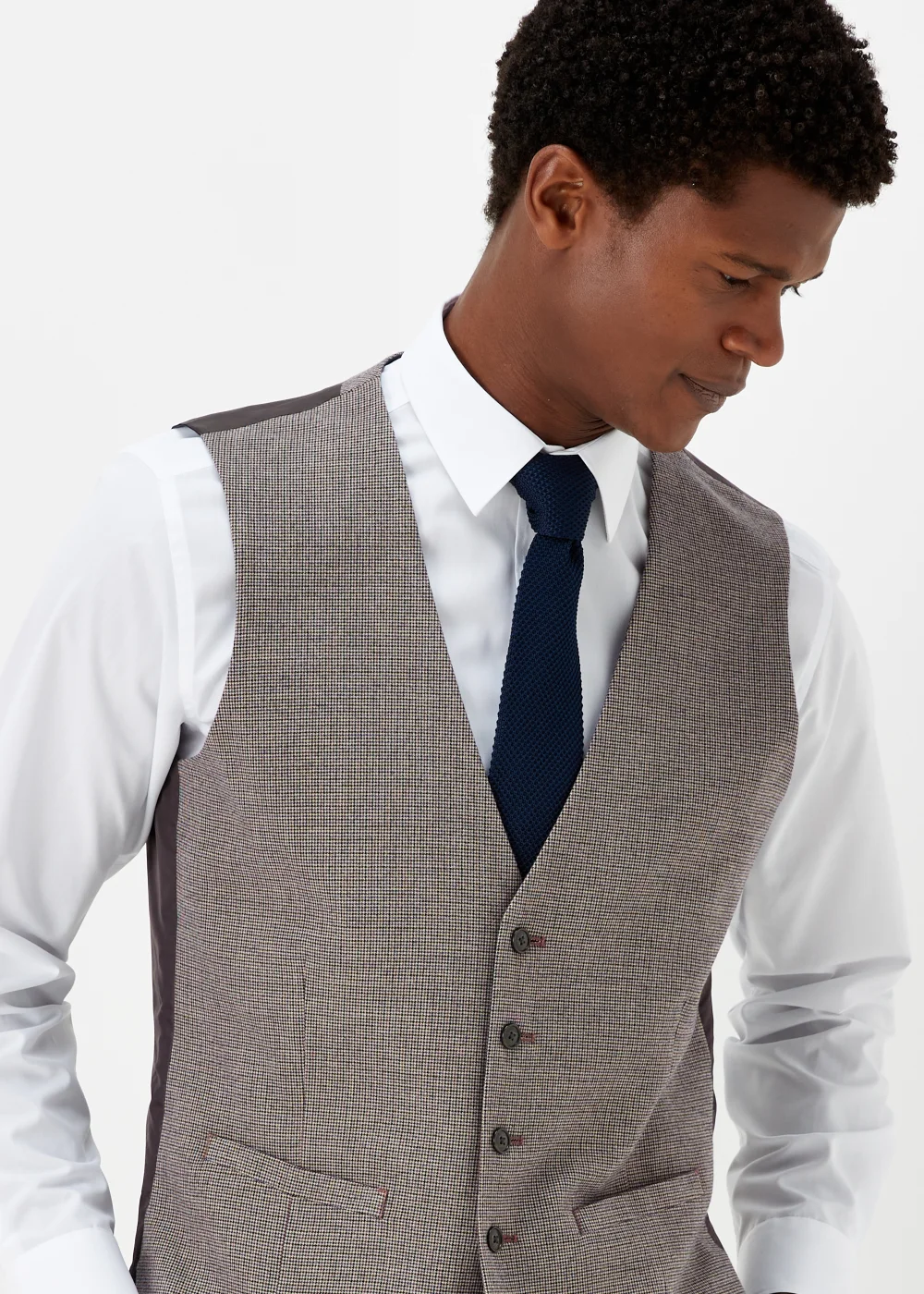 Taylor & Wright Severn Brown Suit Waistcoat - Small Image 3