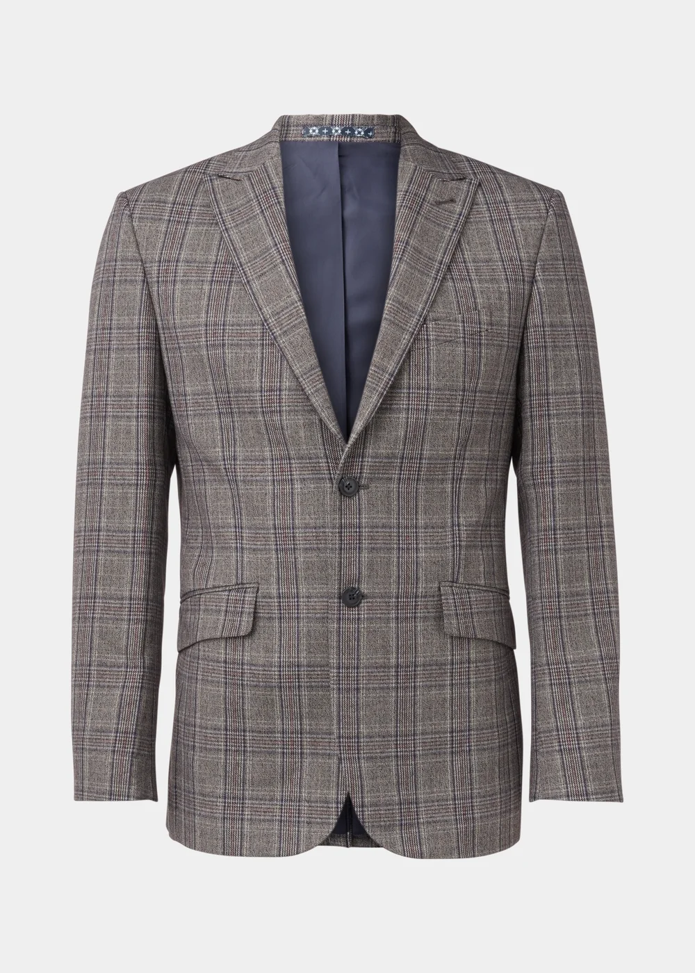 Taylor & Wright Lambeth Charcoal Check Tailored Fit Suit Jacket - 38 Chest Regular Image 5