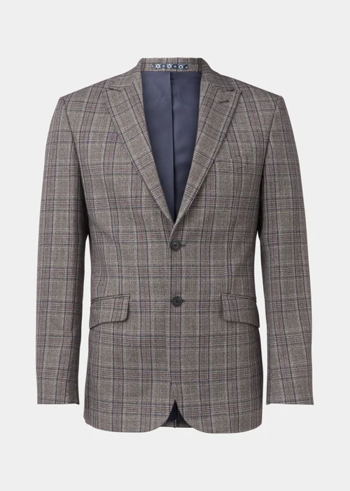 Taylor & Wright Lambeth Charcoal Check Tailored Fit Suit Jacket - 38 Chest Regular Image 5