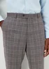 Taylor & Wright Lambeth Charcoal Check Tailored Fit Suit Trousers - 32 Waist Regular Image 3