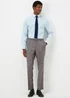 Taylor & Wright Lambeth Charcoal Check Tailored Fit Suit Trousers - 32 Waist Regular Image 1